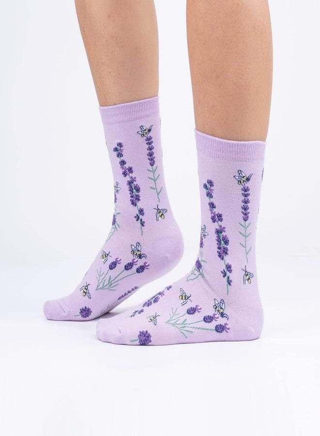 Sock It To Me جوارب نسائية من سوك إت تو مي بنقشة النحل والخزامى - Image 2